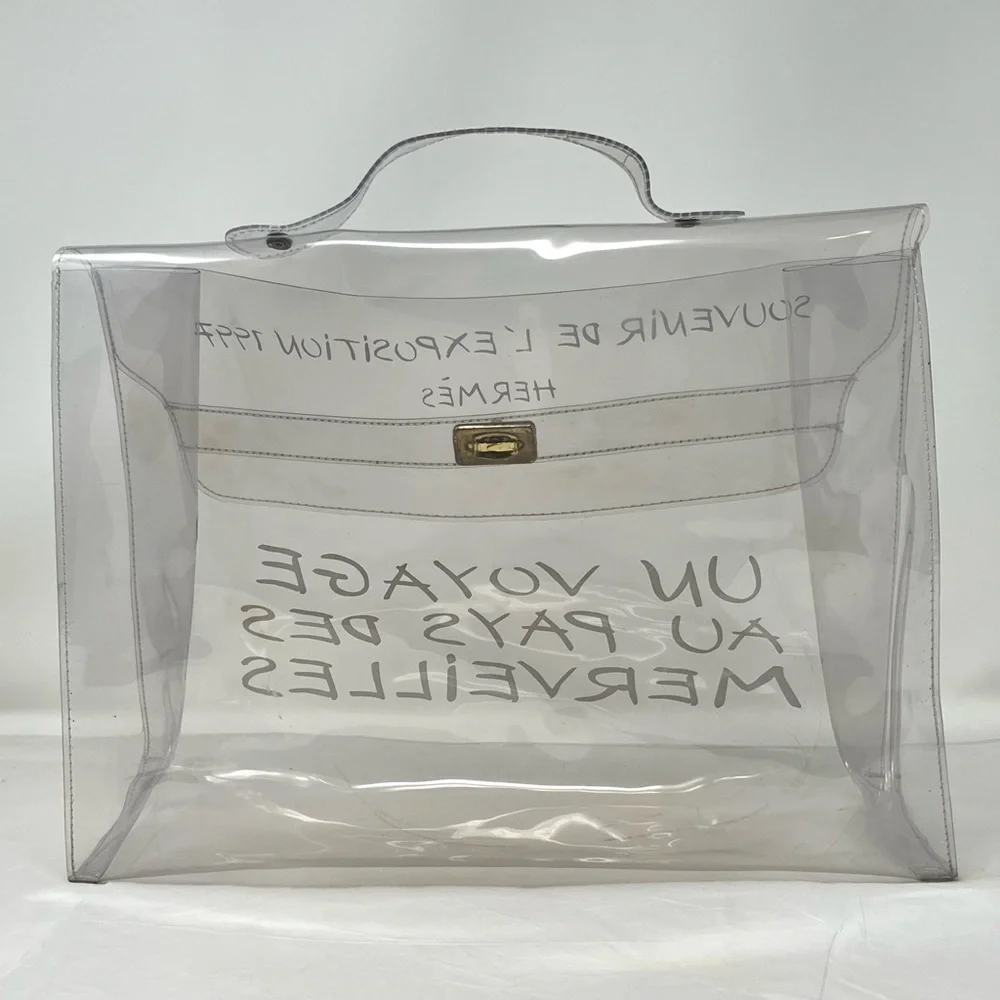 Hermes Clear Vinyl Kelly 40 Bag from 1997 Expo - Picture 5 of 14